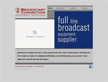 Tablet Screenshot of broadcastconnection.com